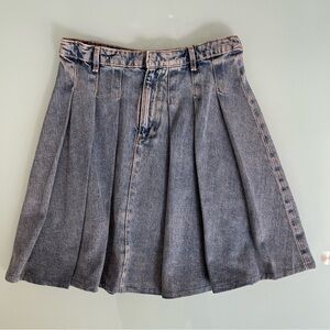 Zara Pleated Denim Skirt, Women’s S